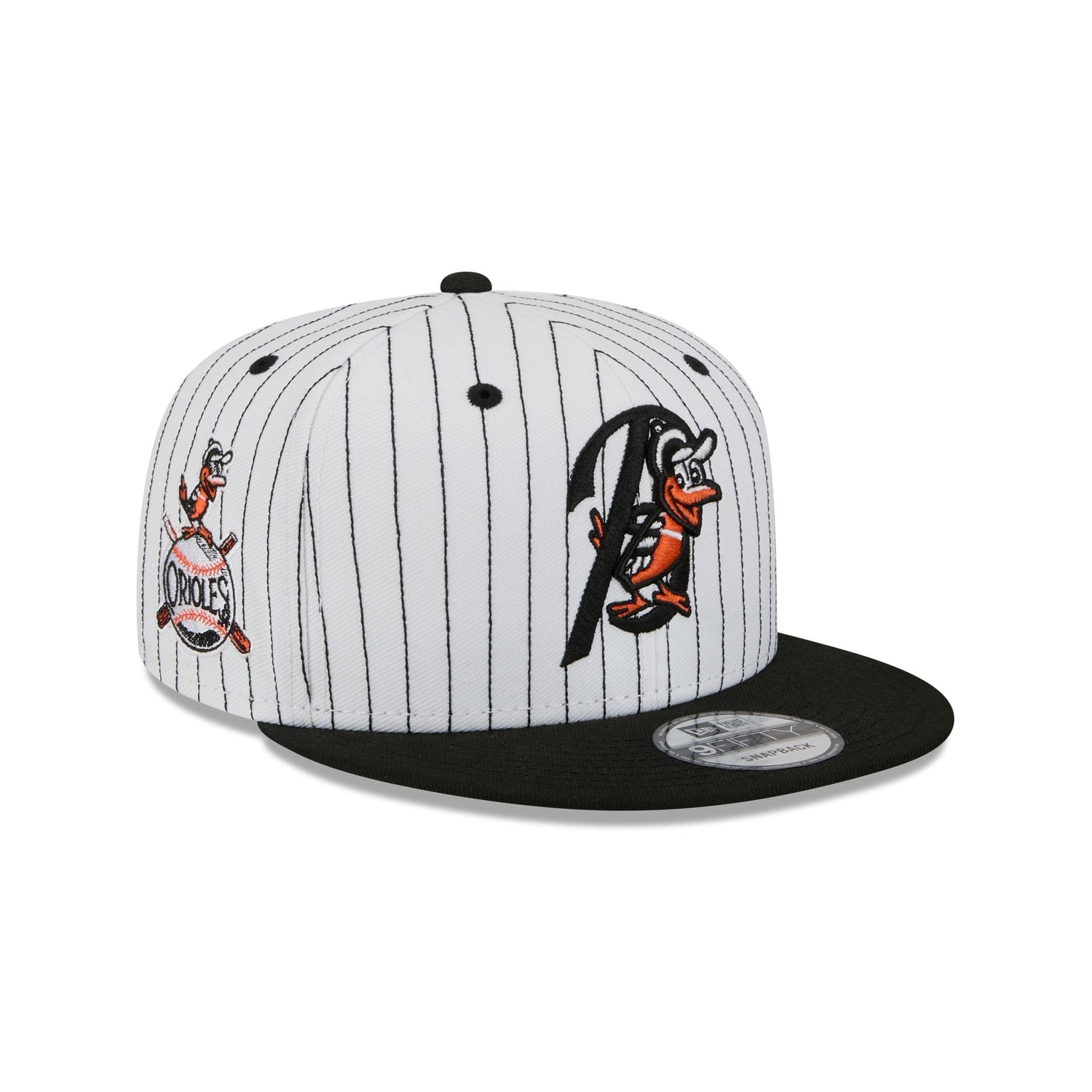 Baltimore Orioles Deceptor Pinstripe 9FIFTY Snapback Hat