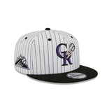 Colorado Rockies Deceptor Pinstripe 9FIFTY Snapback Hat