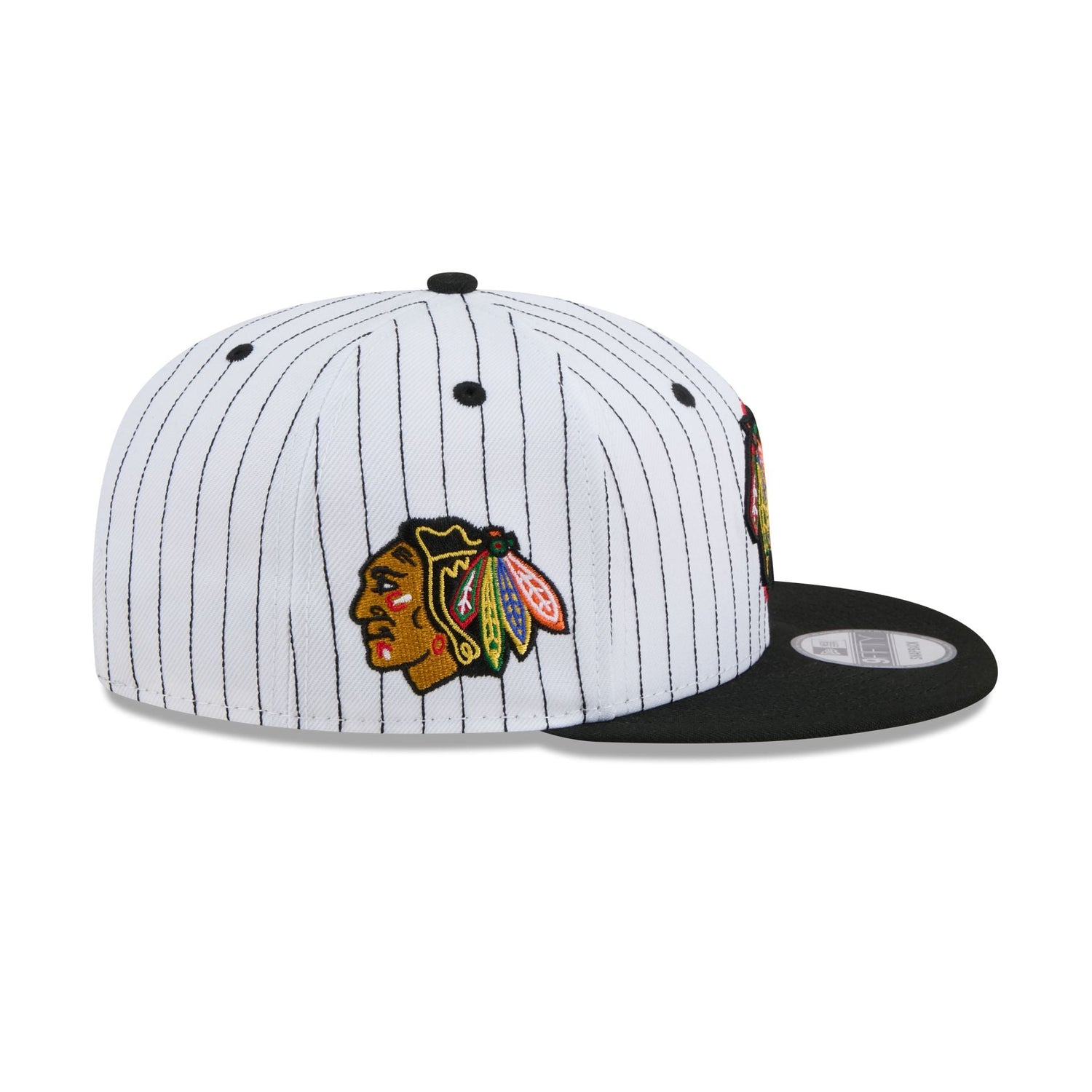 Chicago Blackhawks Deceptor Pinstripe 9FIFTY Snapback Hat