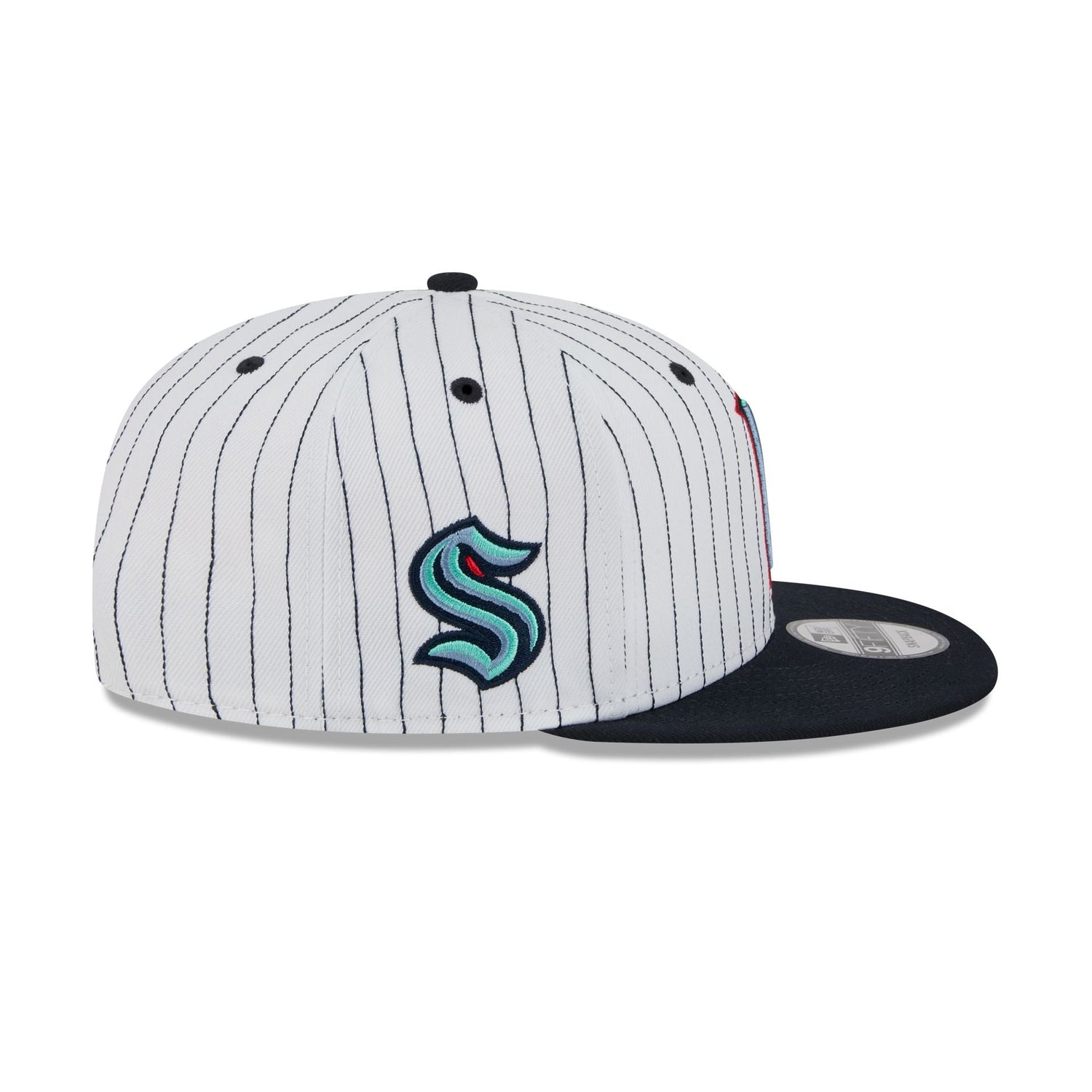 Seattle Kraken Deceptor Pinstripe 9FIFTY Snapback Hat