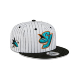 San Jose Sharks Deceptor Pinstripe 9FIFTY Snapback Hat