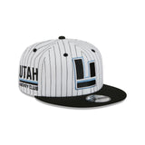 Utah Mammoth Deceptor Pinstripe 9FIFTY Snapback Hat