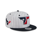 Houston Texans Deceptor Pinstripe 9FIFTY Snapback Hat