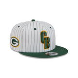 Green Bay Packers Deceptor Pinstripe 9FIFTY Snapback Hat