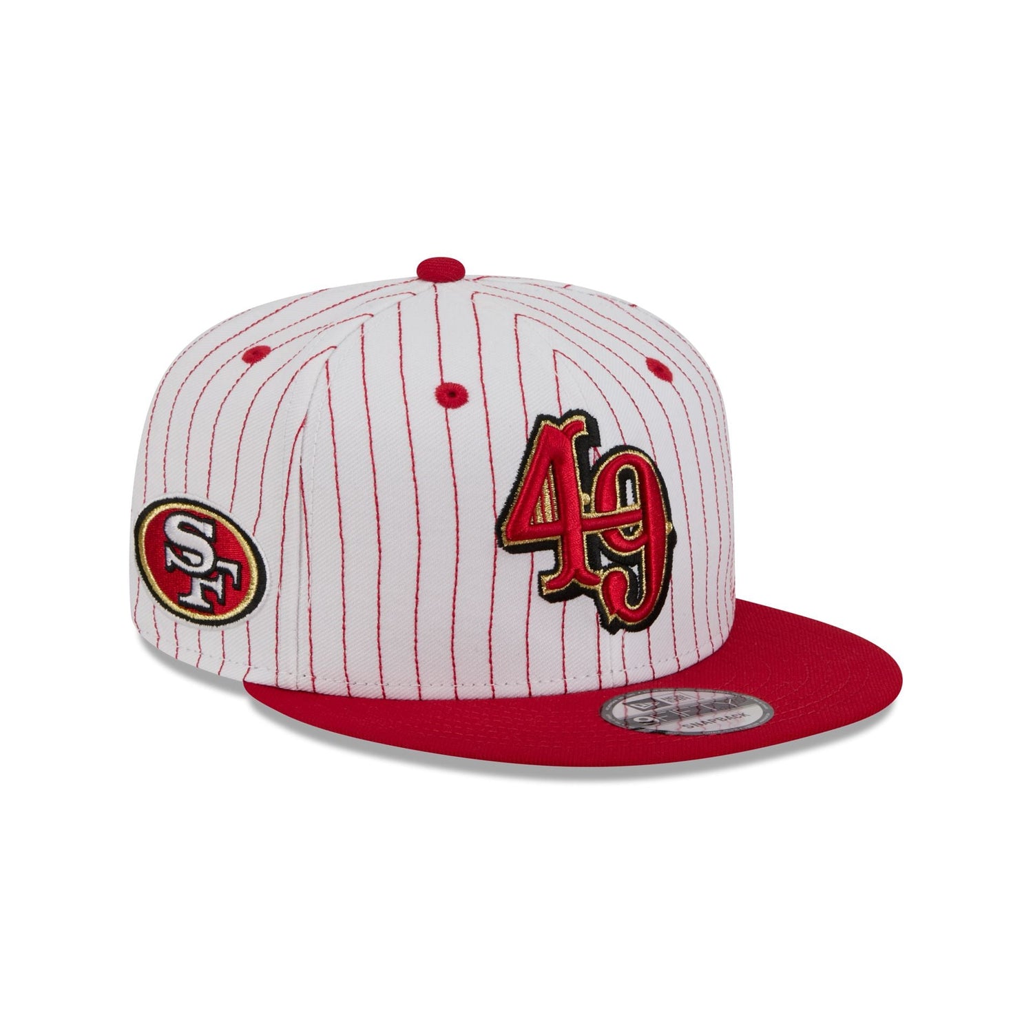 San Francisco 49ers Deceptor Pinstripe 9FIFTY Snapback Hat