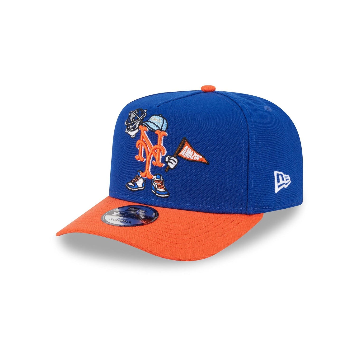 New York Mets Cartoon 9FIFTY A-Frame Snapback Hat