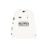 McLaren Formula 1 Team Pigment Wash White Long Sleeve T-Shirt