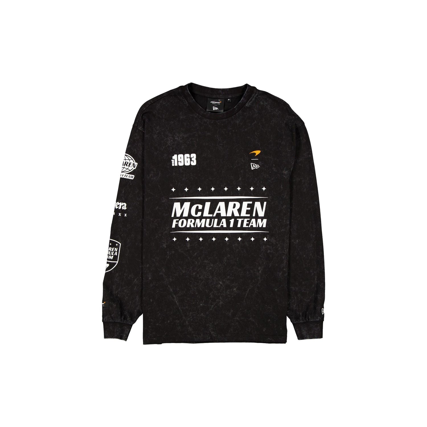 McLaren Formula 1 Team Pigment Wash Black Long Sleeve T-Shirt