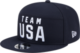 Team USA Olympics New Era Navy Split Panel 9FIFTY Adjustable Snapback Hat