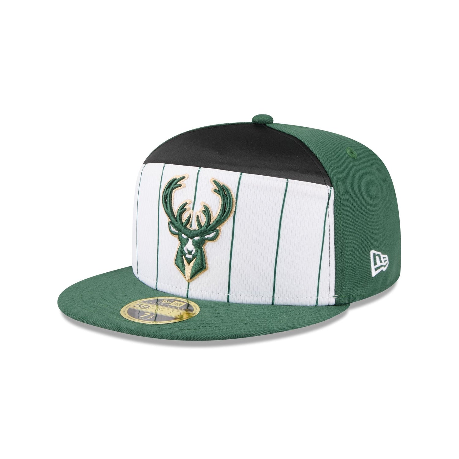 Milwaukee Bucks 2025 Tip-Off Split Panel 59FIFTY Fitted Hat