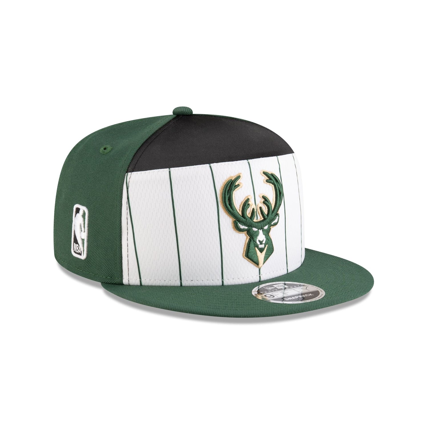 Milwaukee Bucks 2025 Tip-Off Split Panel 9FIFTY Snapback Hat