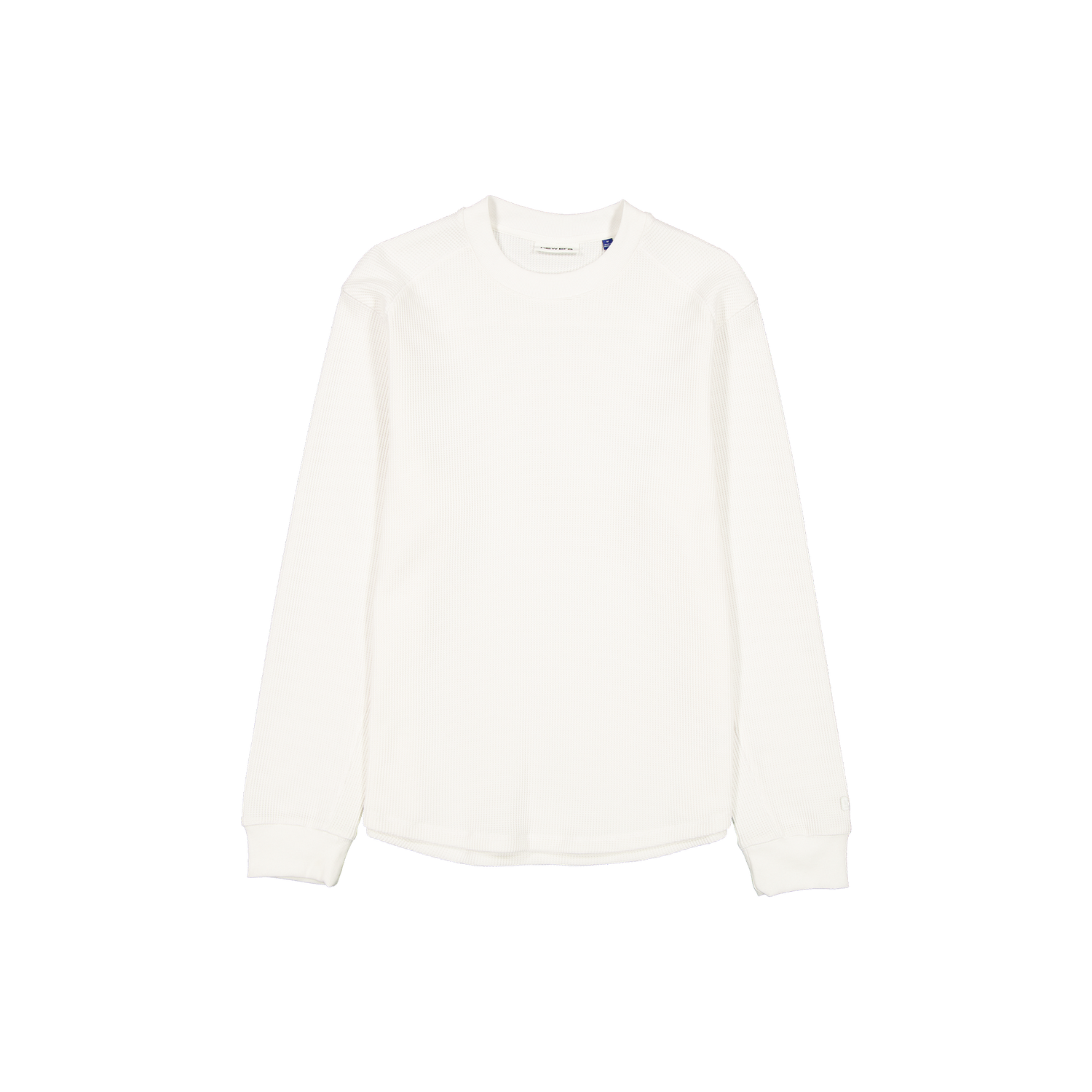 New Era Branded College White Long-Sleeve Waffle T-Shirt