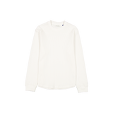 New Era Branded College White Long-Sleeve Waffle T-Shirt