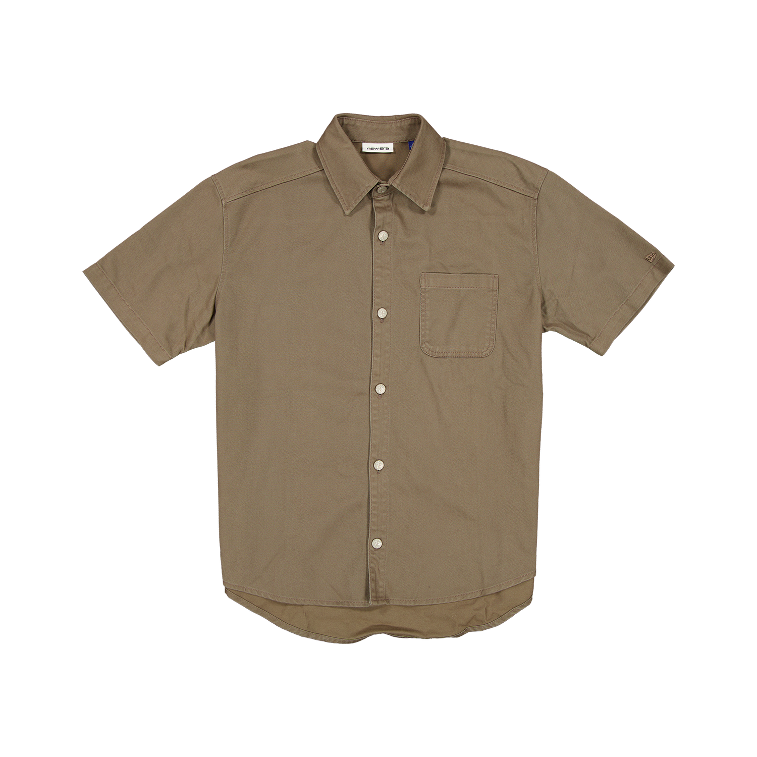 New Era Branded Brushed Cotton Falcon Button Up Shirt