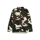 New Era Branded Woodland Camo Military Overshirt