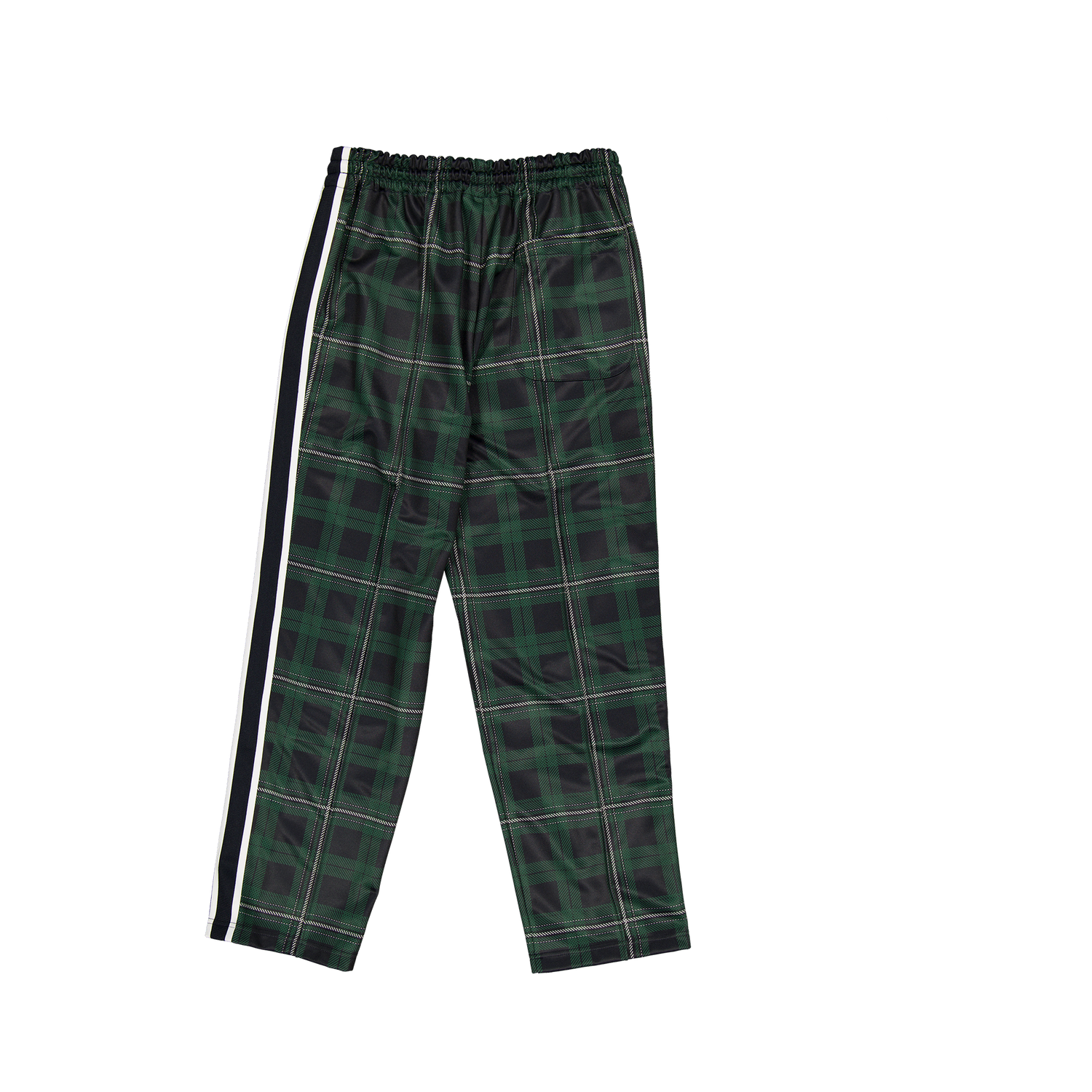 New Era Branded Plaid Navy Track Pants