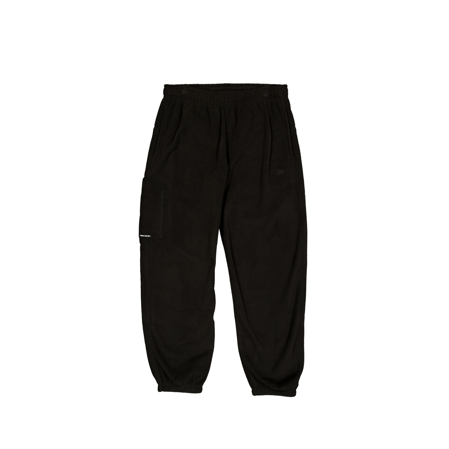 New Era Branded Polar Black Fleece Pants