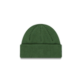 New Era Branded Cilantro Green Short Knit Beanie Hat