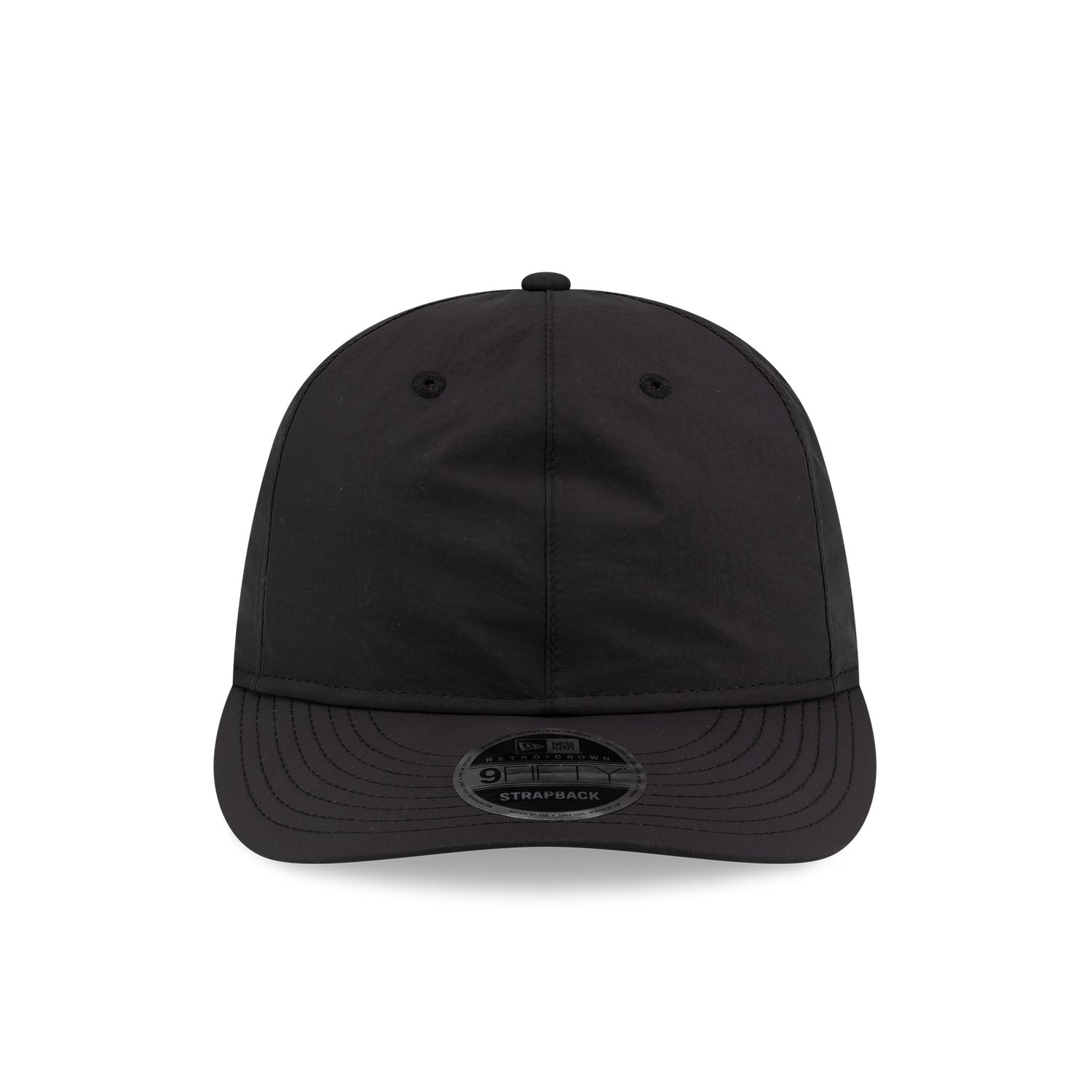 New Era Branded Nylon Black Retro Crown 9FIFTY Adjustable Hat