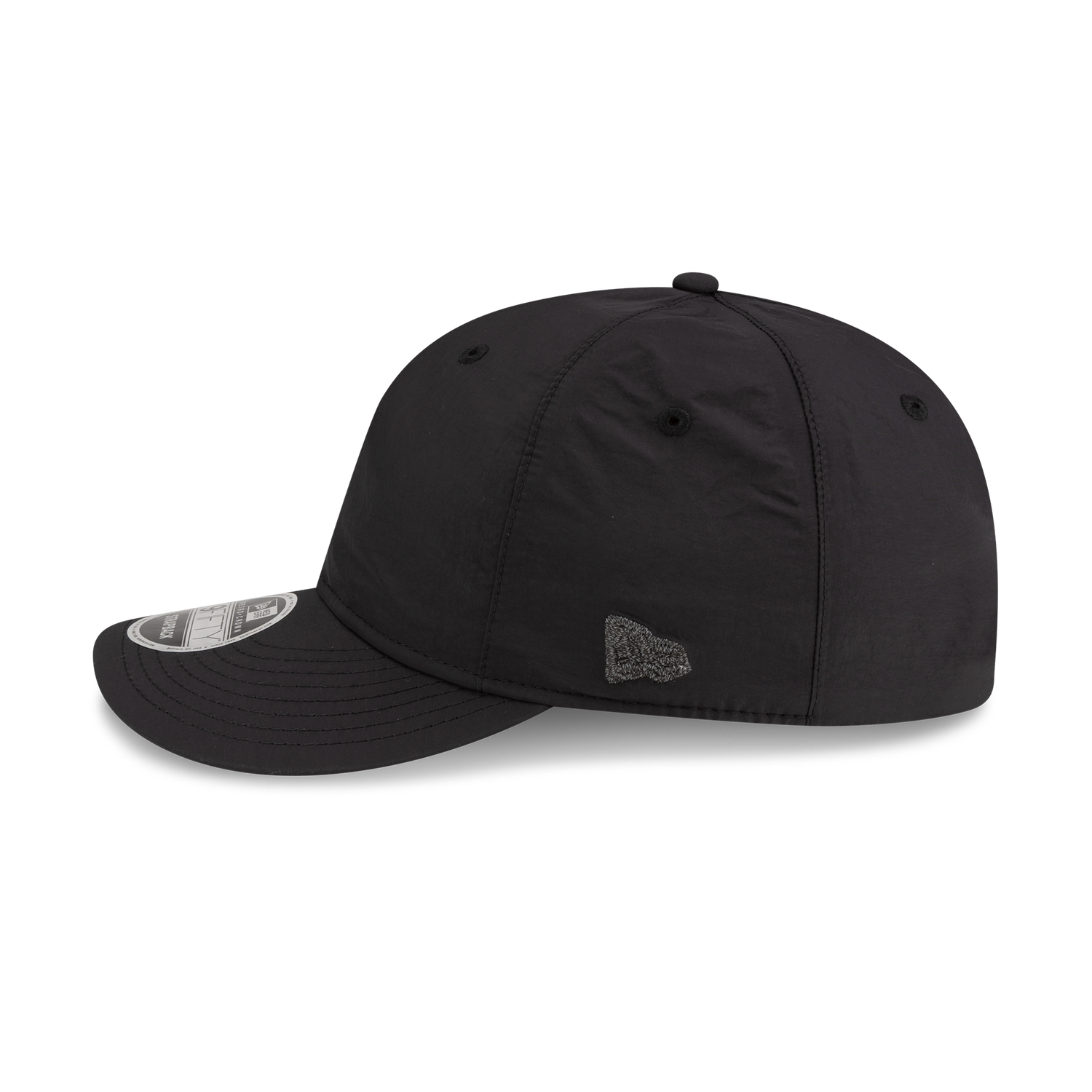 New Era Branded Nylon Black Retro Crown 9FIFTY Adjustable Hat