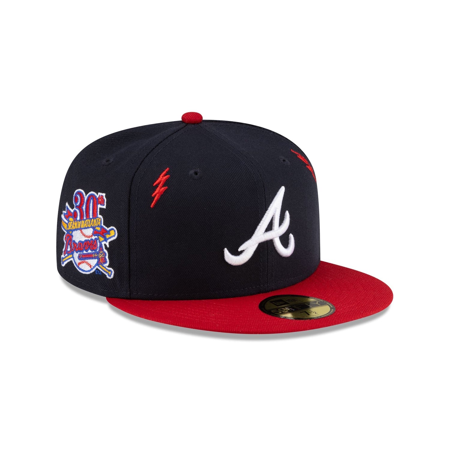 Diet Starts Monday x Atlanta Braves Lightening Bolts 59FIFTY Fitted Hat