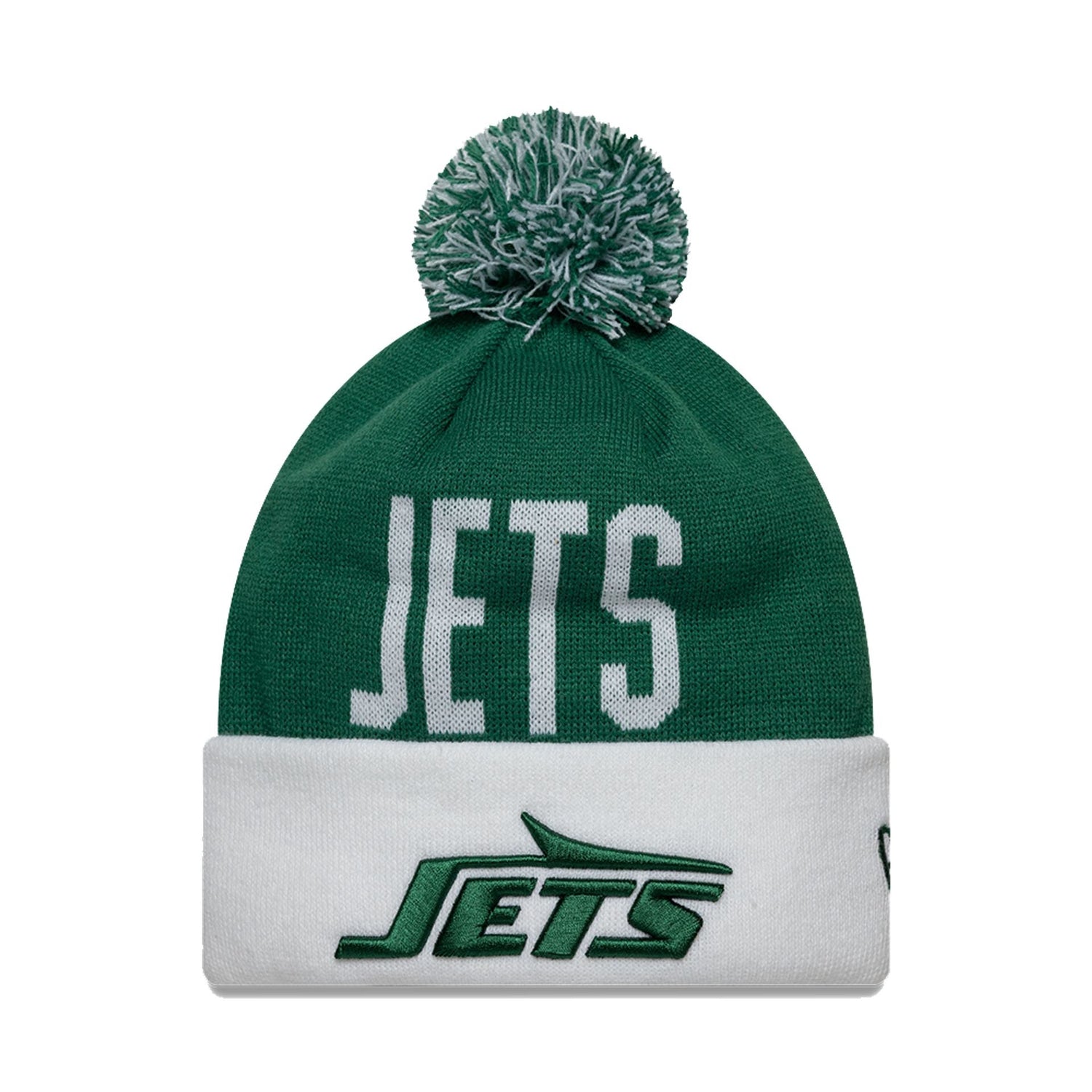 New York Jets London Game Team Pom Knit Hat