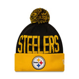 Pittsburgh Steelers Dublin Game Team Pom Knit Hat