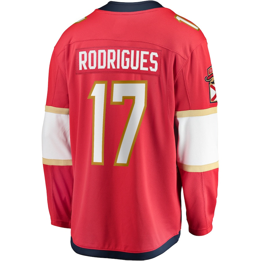 Evan Rodrigues Florida Panthers   Home Breakaway Jersey - Red