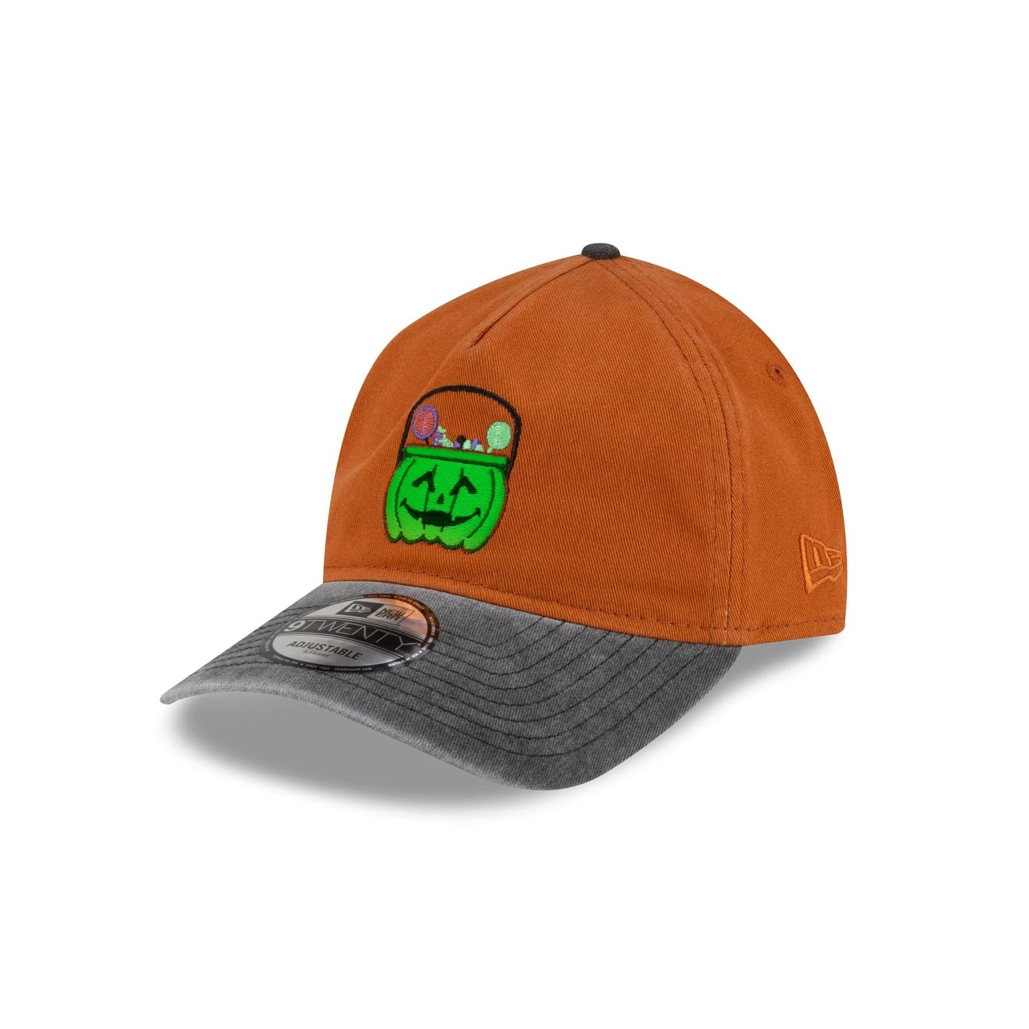 New Era Cap Pumpkin Treat Bucket 9TWENTY A-Frame Adjustable Hat