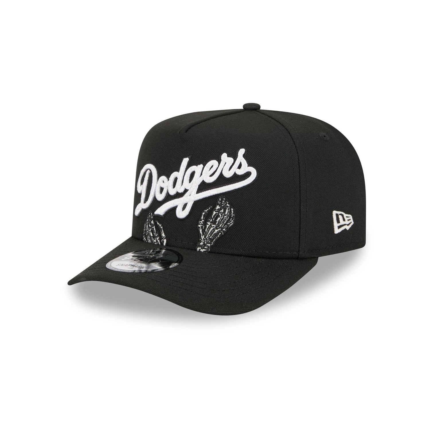 Los Angeles Dodgers Skeletal Script 9FIFTY A-Frame Snapback Hat