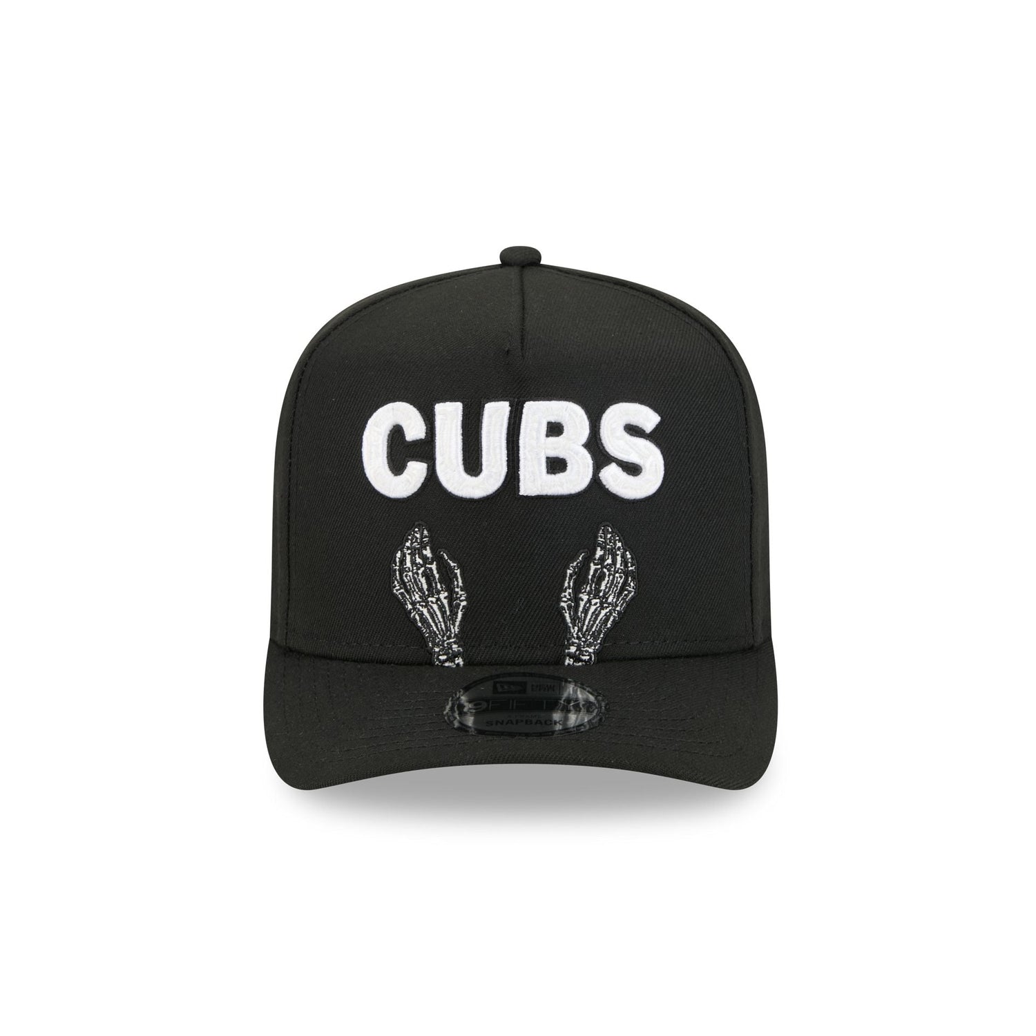 Chicago Cubs Skeletal Script 9FIFTY A-Frame Snapback Hat