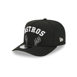 Houston Astros Skeletal Script 9FIFTY A-Frame Snapback Hat