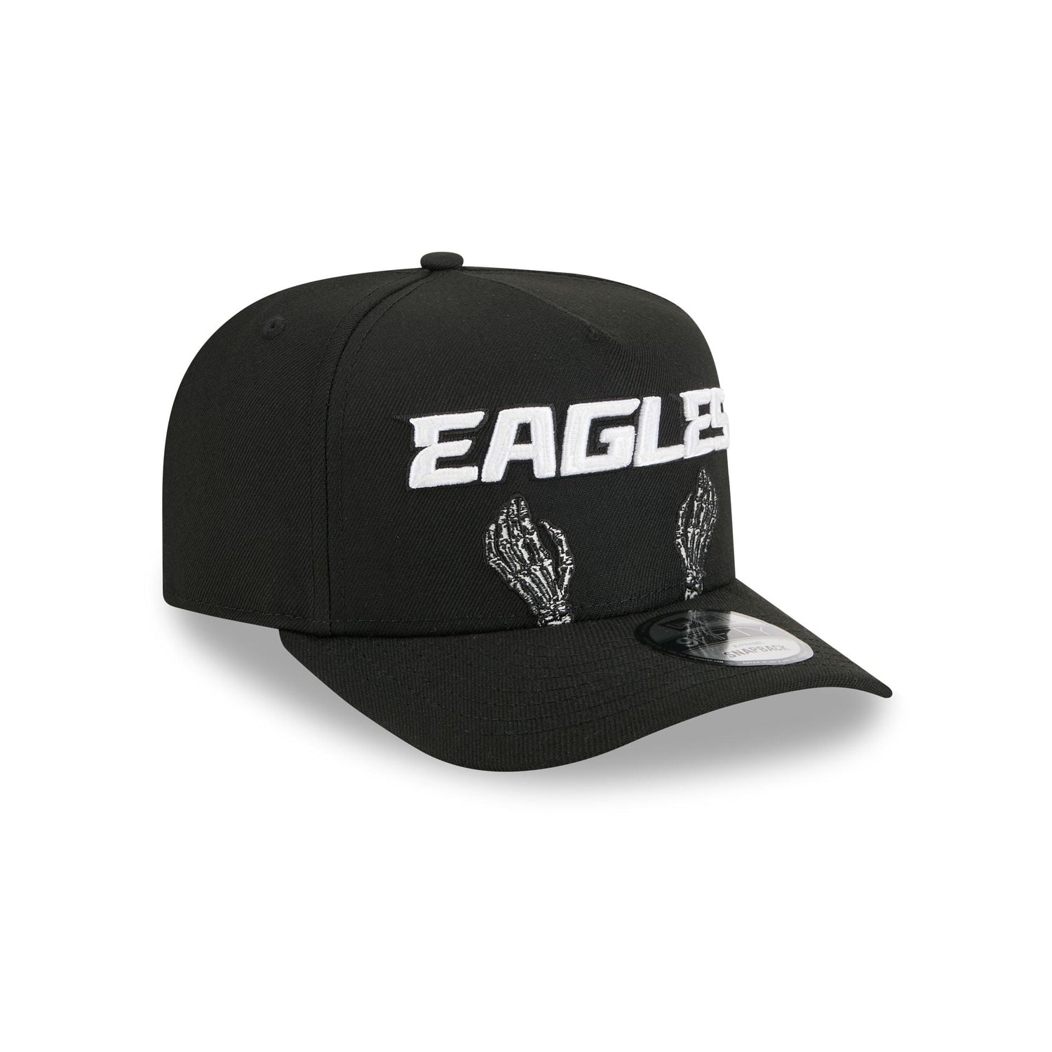 Philadelphia Eagles Skeletal Script 9FIFTY A-Frame Snapback Hat