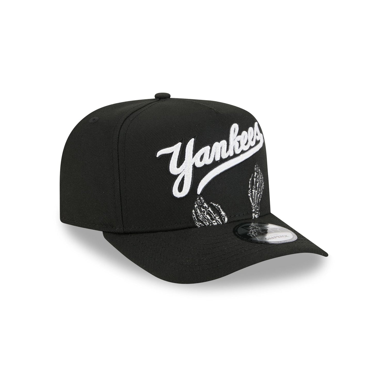 New York Yankees Skeletal Script 9FIFTY A-Frame Snapback Hat
