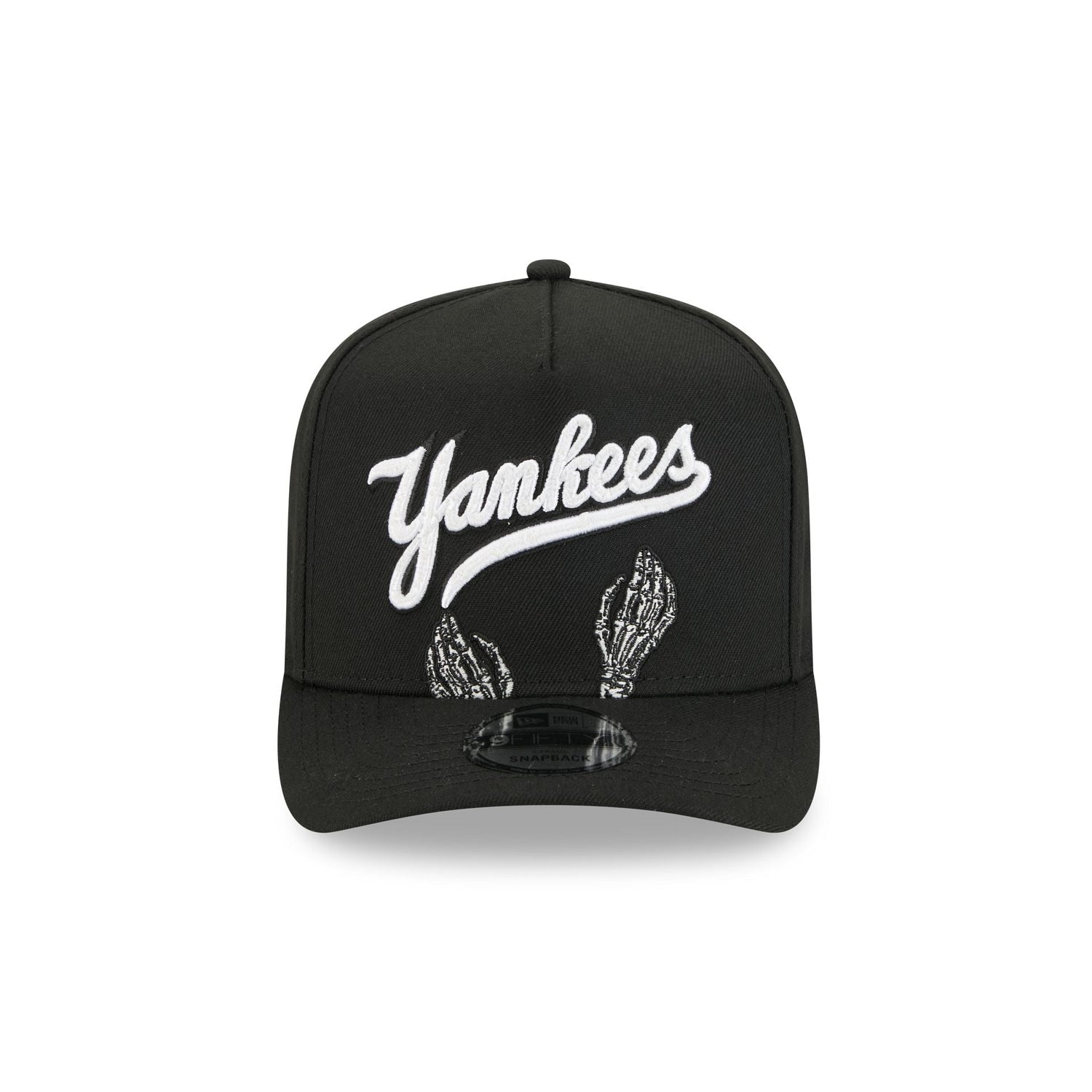New York Yankees Skeletal Script 9FIFTY A-Frame Snapback Hat