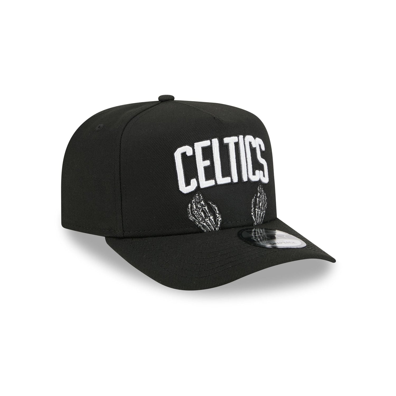 Boston Celtics Skeletal Script 9FIFTY A-Frame Snapback Hat