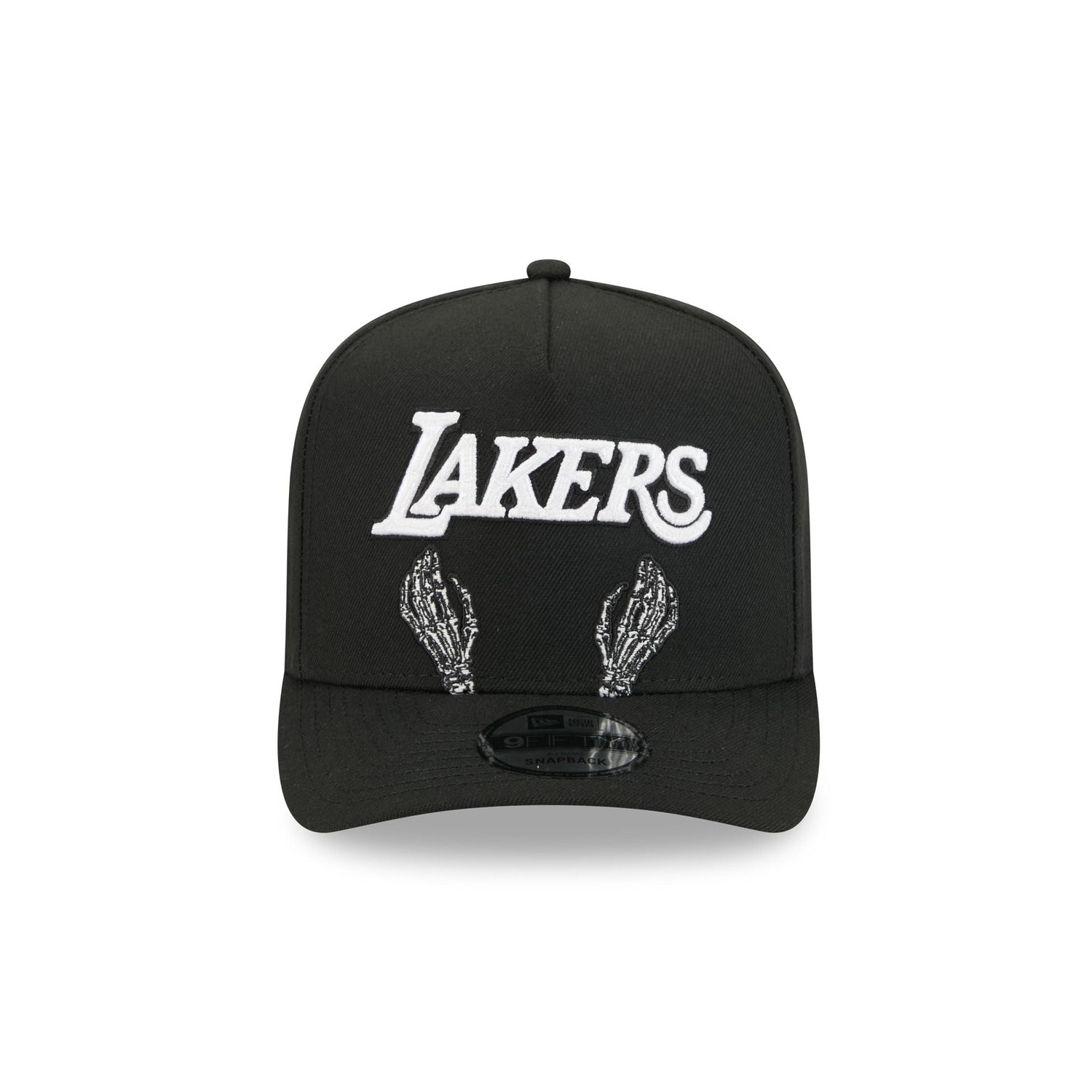 Los Angeles Lakers Skeletal Script 9FIFTY A-Frame Snapback Hat