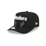 Pittsburgh Steelers Skeletal Script 9FIFTY A-Frame Snapback Hat