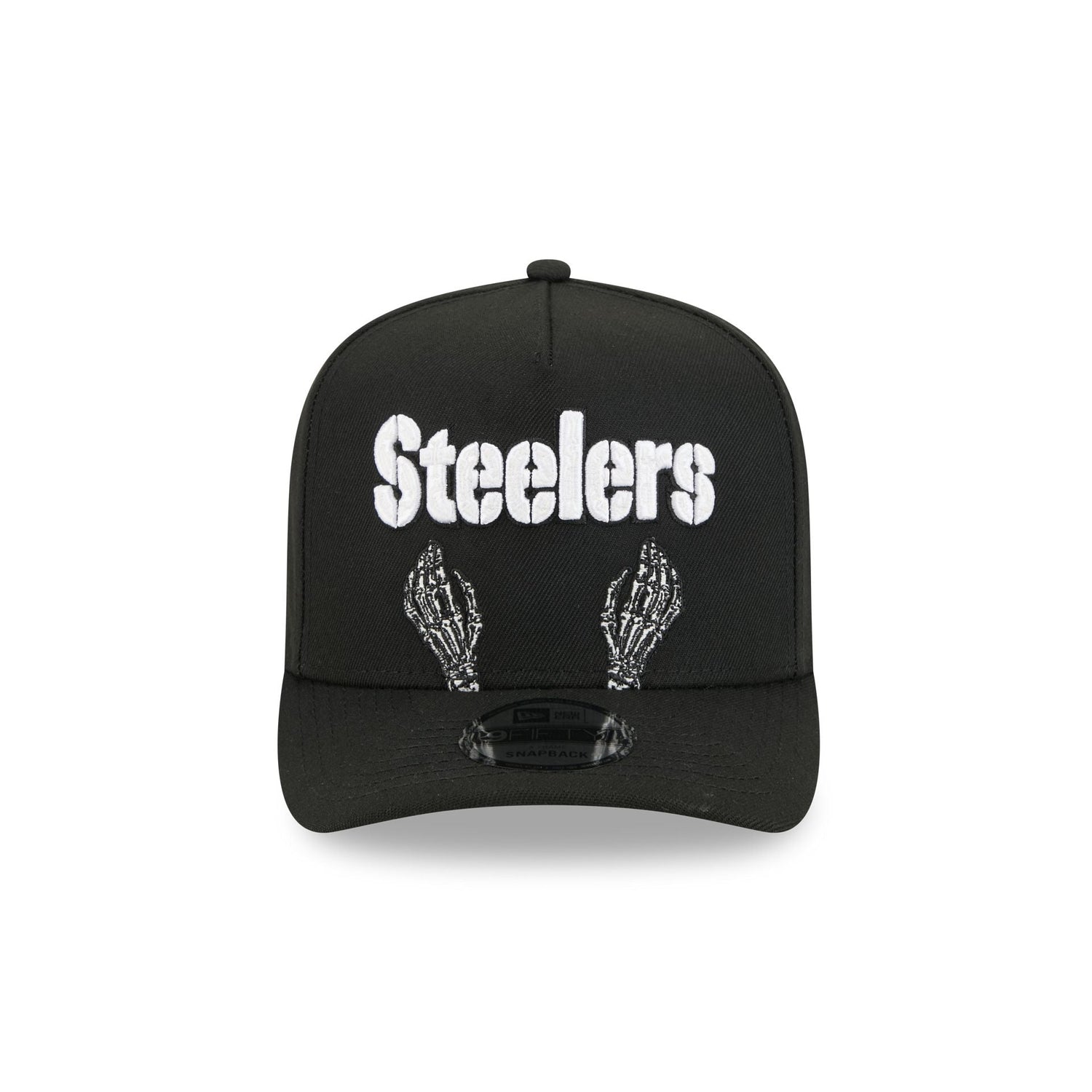 Pittsburgh Steelers Skeletal Script 9FIFTY A-Frame Snapback Hat