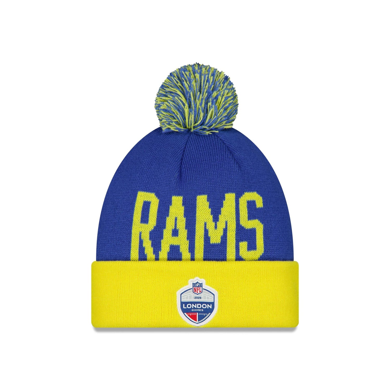 Los Angeles Rams London Game Pom Knit Hat