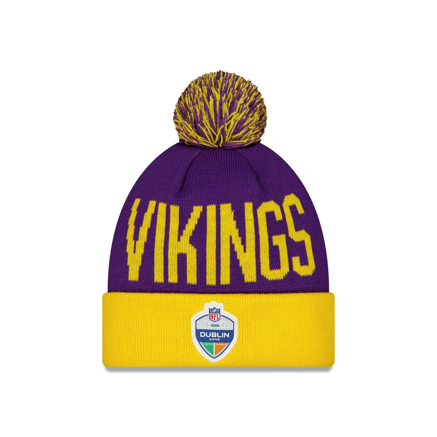 Minnesota Vikings Dublin Game Pom Knit Hat