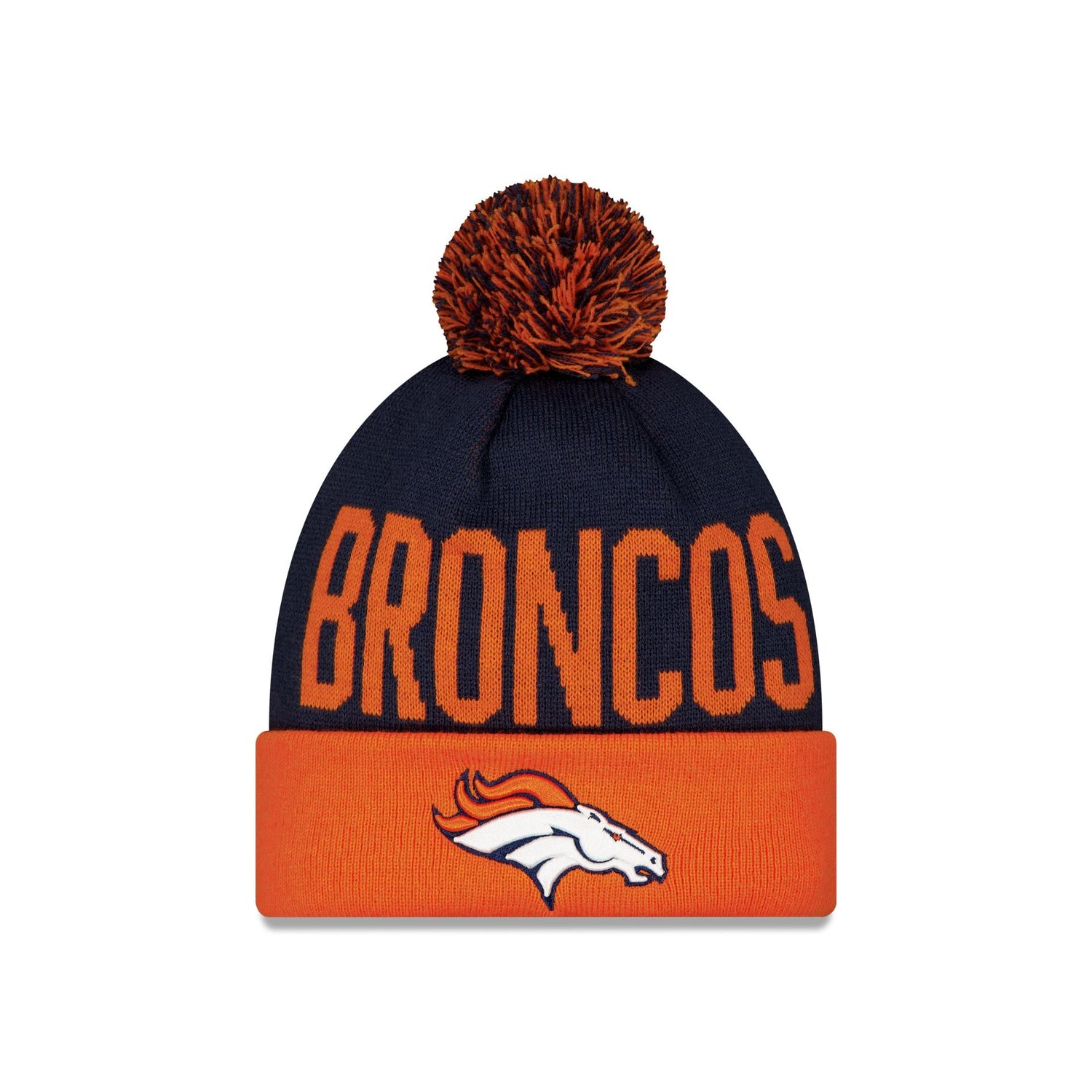 Denver Broncos London Game Pom Knit Hat