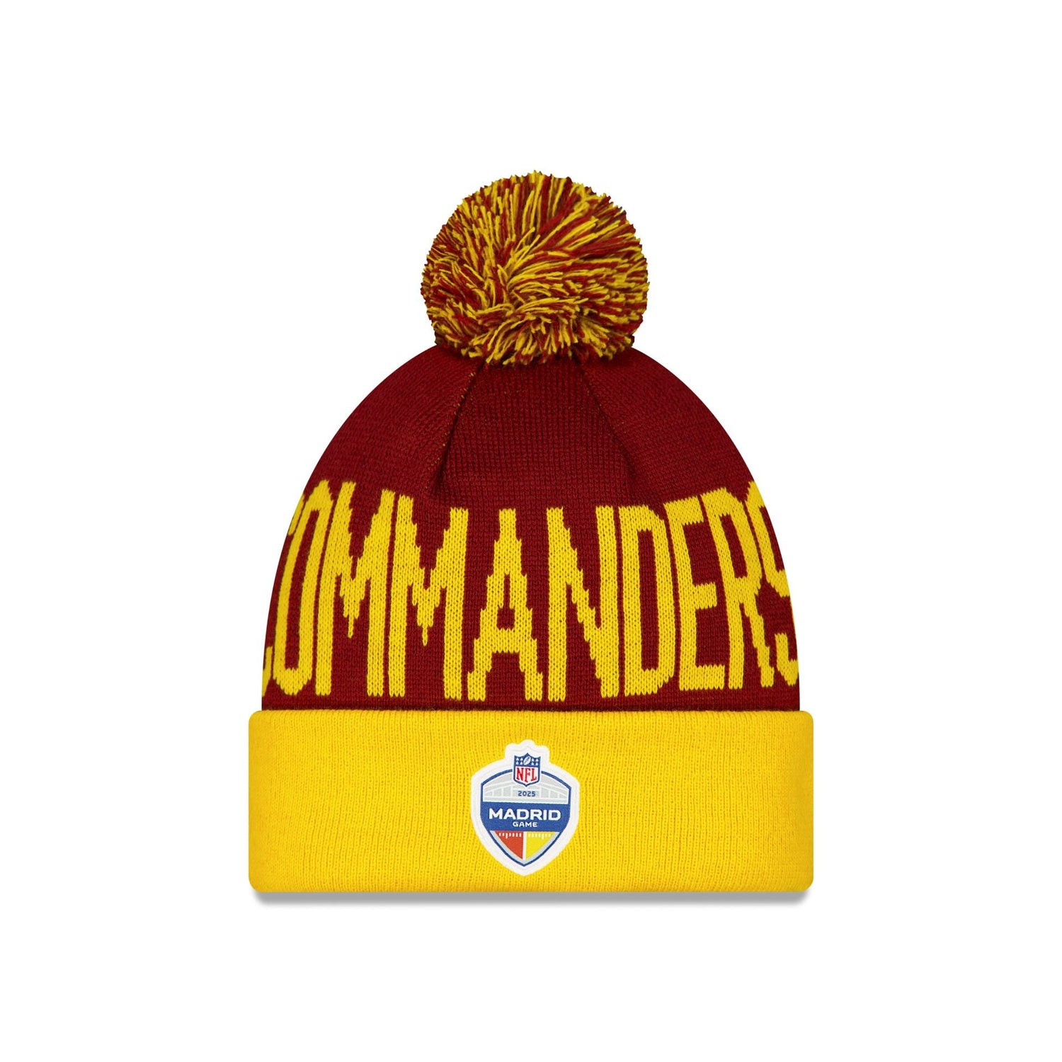 Washington Commanders Madrid Game Pom Knit Hat