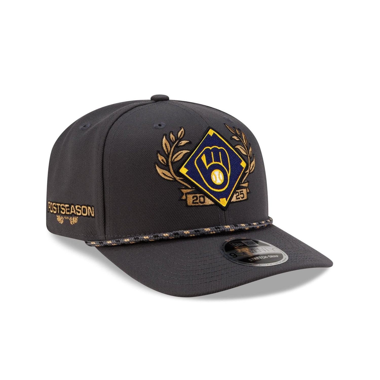 Milwaukee Brewers 2025 NLDS Locker Room 9SEVENTY Stretch-Snap Hat