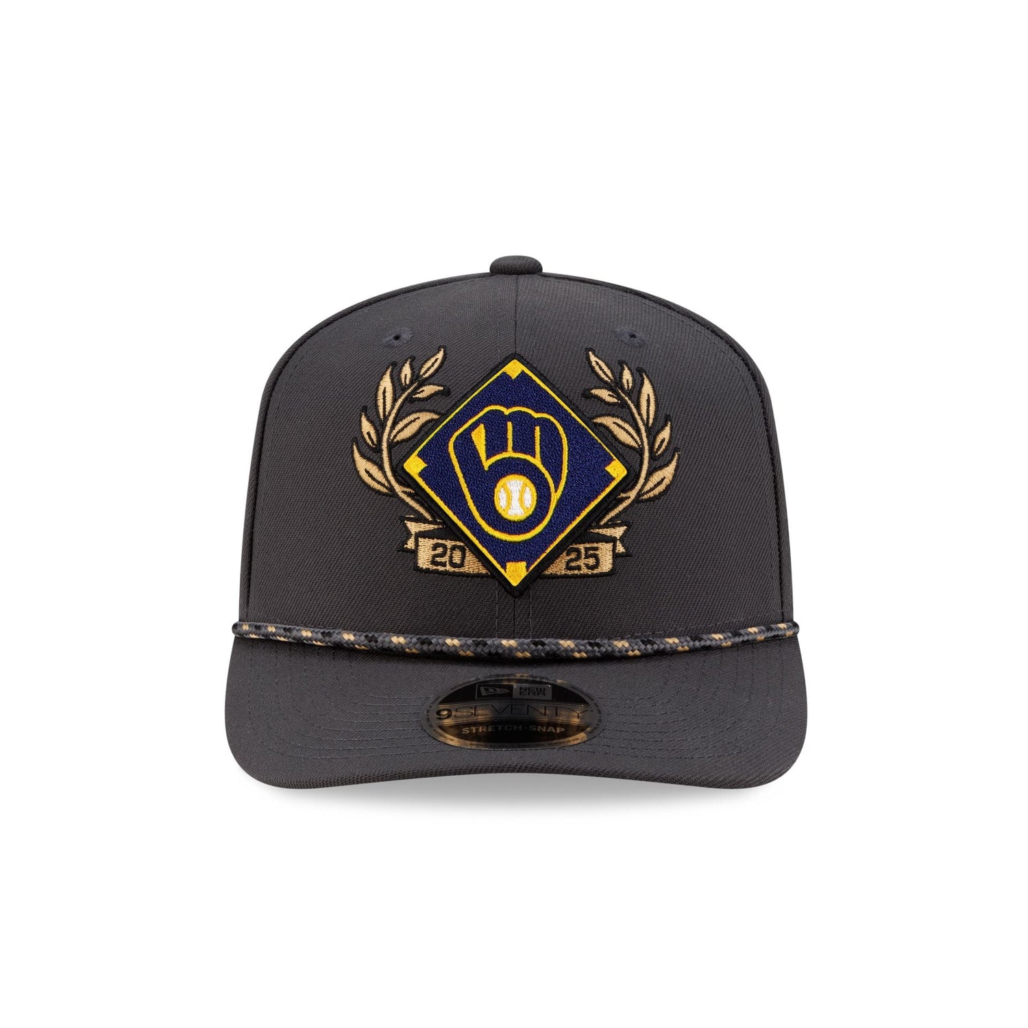 Milwaukee Brewers 2025 NLDS Locker Room 9SEVENTY Stretch-Snap Hat