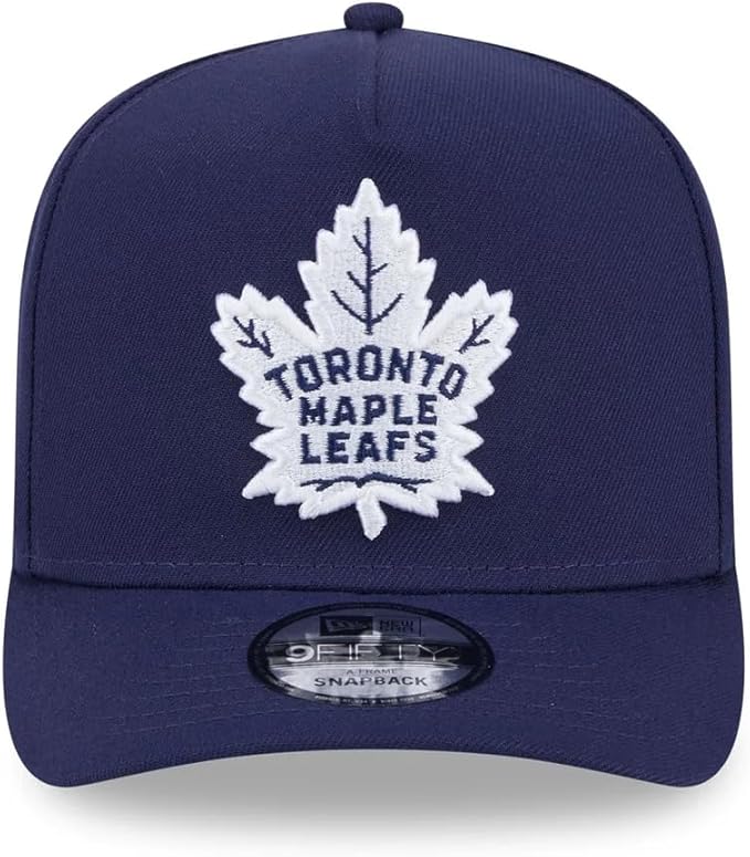 Men’s Toronto Maple Leafs New Era 9FIFTY A-Frame Snapback Adjustable Hat – Navy Blue
