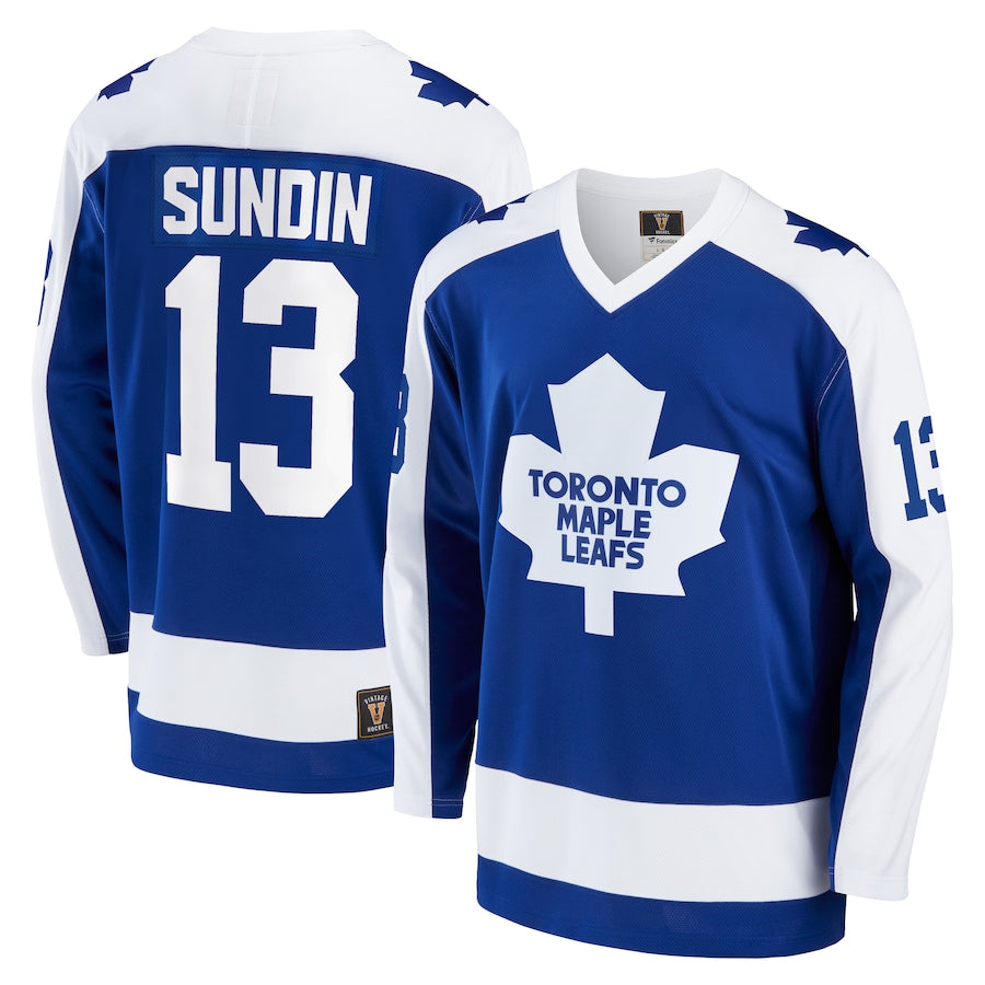 Mats Sundin Toronto Maple Leafs  Breakaway Retired  Jersey - Blue