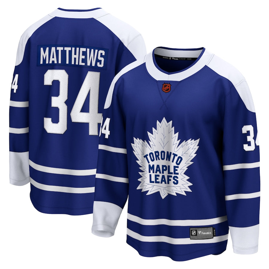Auston Matthews Toronto Maple Leafs  Special Edition 2.0 Breakaway  Jersey - Royal