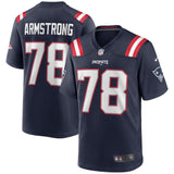 Bruce Armstrong New England Patriots Nike Game Retired   Jersey - Navy