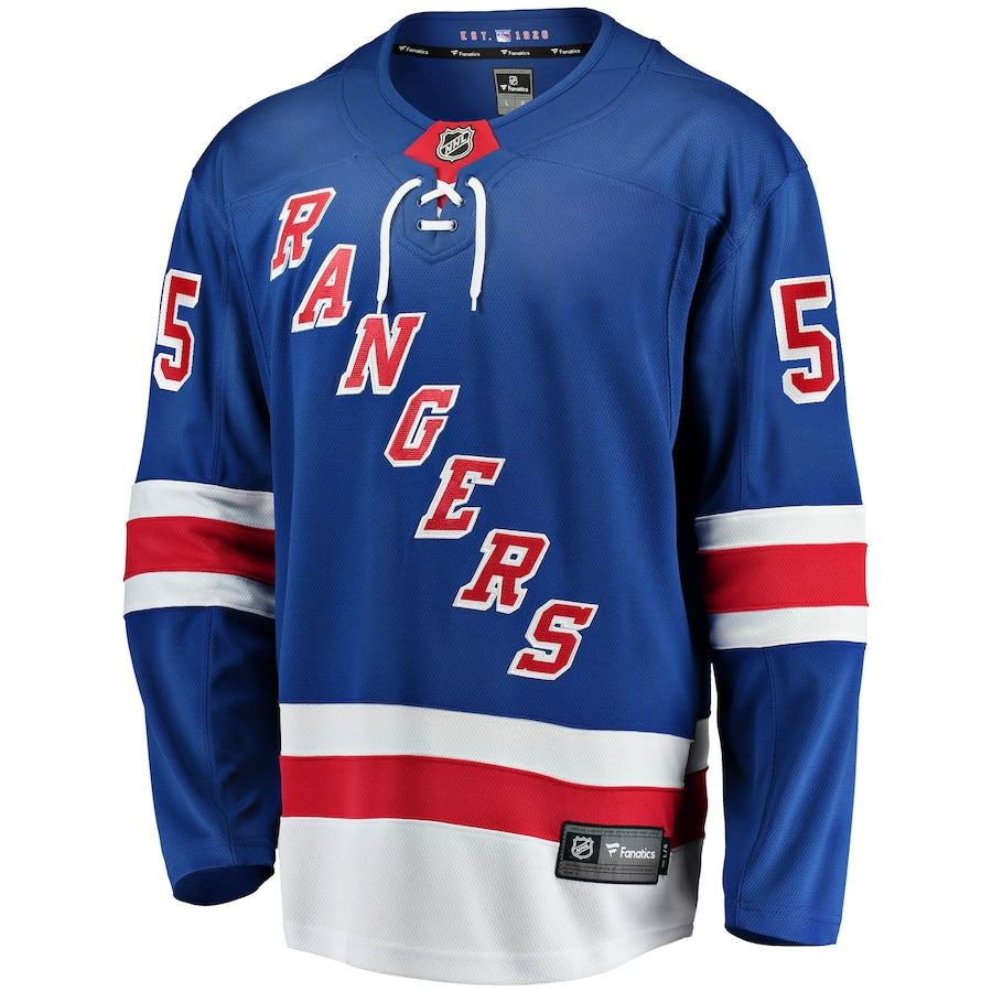 Ryan Lindgren New York Rangers   Home Breakaway Jersey - Blue